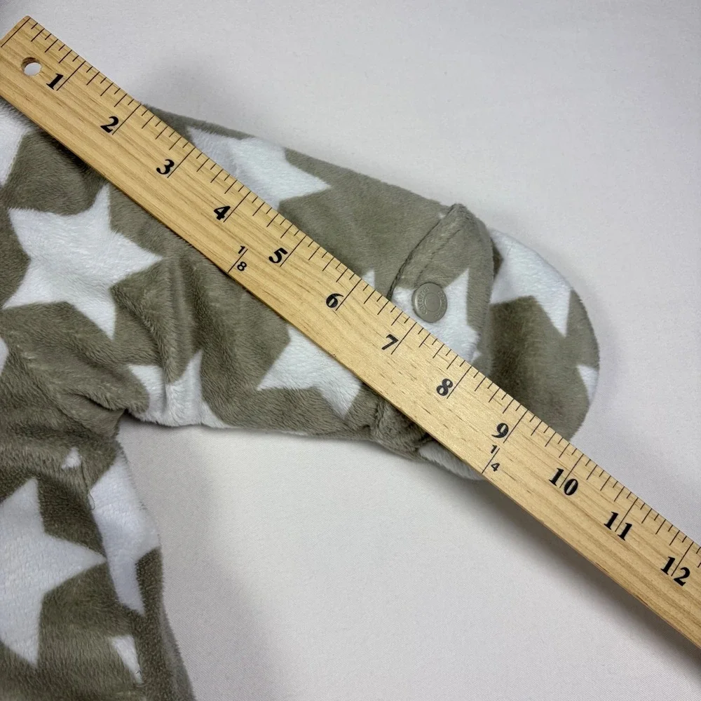 Carter's Bunting Star Print Fleece Cozycore Winter Wear Cozy Pram Suit Kids 0-6M